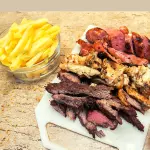 Churrasco misto simples c/fritas