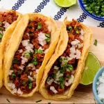 Taco de chorizo mexicano