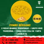 2 Pizzas grandes + broto + REFRI 2L