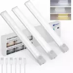 Set 3 Luces LEDs recargables sensor
