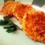 Galette de cenoura com shitake
