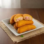 Enroladinho presunto queijo frito