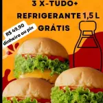 3 x tudo 1 guaraná 2 litros