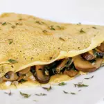Espinacas, champiñones y queso