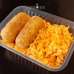 *Croquete de carne com mix de arroz