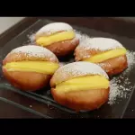 Berlin con crema pastelera