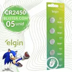 BATERIA ELGIN CR 2450 CARTELA C/5 UN