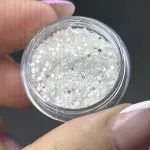 Glitter Flocado Branco N•123
