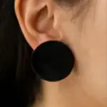 Aros terciopelo negro