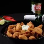 ISCAS DE FRANGO À MILANESA