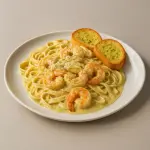 Dupla fetuccine camarones