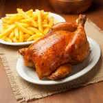 2 Pollos asados + 1.5kg Papas Fritas