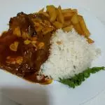 LOMO EN SALSA DE CHAMPIÑONES