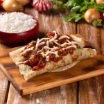 Panqueca bolonhesa (2 Un) c/ arroz