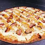 Pizza de bacon com ovo