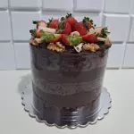 Torta de Chocolate com Morango