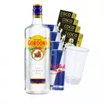 Gordon's 750ml c/red bull