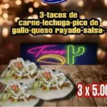 3 tacos