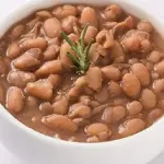 Porção de feijão mulatinho
