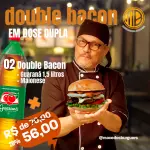 Combo 02 Double bacon + Guarana 1,5L