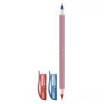 Caneta Esf. Doble Azul/Ver Bazze1.0