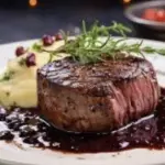 Massa com Filet Mignon ao Roquefort