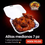 Alitas medianas 7 pz