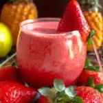 Vitamina de frutas vermelhas