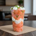 Copao da felicidade salmão e chesse