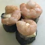 Gunkan Camarão frito (5 peças)