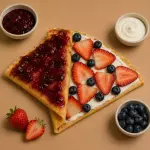Crepa Frutos rojos con Philadelphia