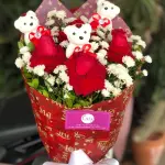 Buquê c/ mini ursinhos