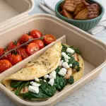 Grilled Chicken & Spinach Omelette