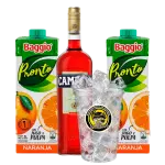 CAMPARI + 2 BAGGIO + VASO DE HIELO