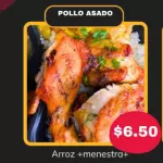 1/4 Pollo asado