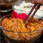 Yakimeshi con Verduras