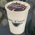 Moka latte caliente