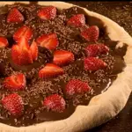 Chocolate preto com Morango