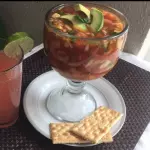 COCTEL DE CAMARON CON PULPO