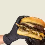 Hamburguesa smash doble Con FRITAS