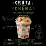 Fresa/Uva con crema+topping (355ml)