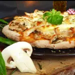 Pizza Pollo Champiñón