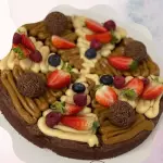 BROWNIE COM DOCE DE LEITE LOW CARB