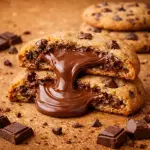 Cookie recheado de Nutella