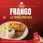 FRANGO À MILANESA C/ BATATA
