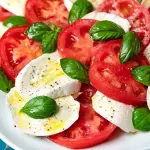 Carpaccio de capresse con pesto