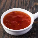 Taza de salsa agridulce