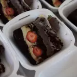 Fatia bombom de morango