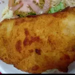 Filé de frango a milanesa com fritas