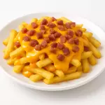 Fritas com Cheddar e Bacon